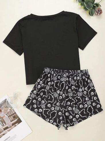 Women's Valentines Day Pajamas Short/Long Sleeve or Tank Top Sleepwear 2 Piece Pajama Set in Kuwait