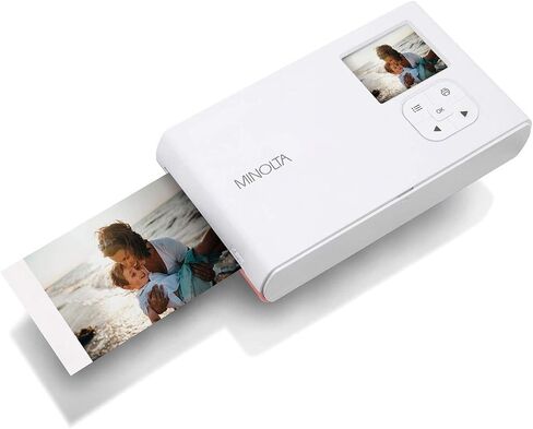 Minolta MNCP10 Instapix Instant Print Digital Camera, 10MP (Charcoal) | G-sensor protects important footage while loop recording keeps you ready for every drive. in Saudi Arabia