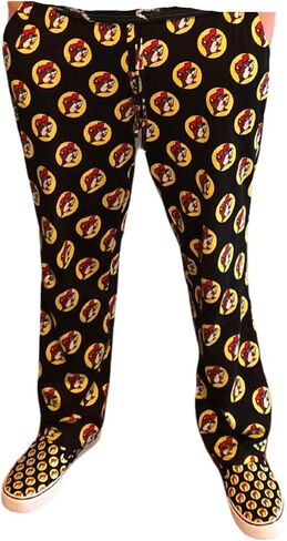 ملابس نوم بيجامة سوداء مطبوعة من Buc-ee للبالغين والرجال والنساء in Kuwait