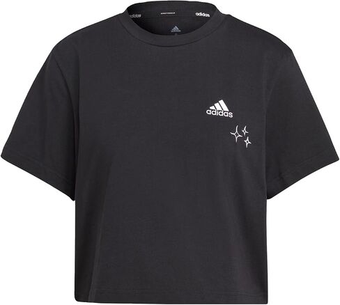 adidas Women's Varsity Scribble Embroidery Crop Top in Saudi Arabia