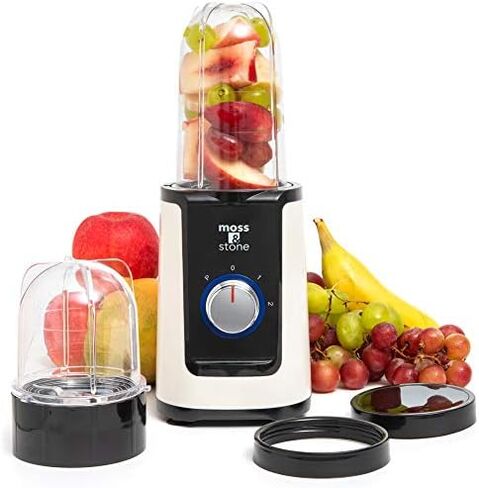 Moss & Stone Smoothie Blender, Compact Personal Blender with Additional Blender Cups Bullet Shape For Frozen Drinks, Mini Blender & To-Go Portable Cups with Lids, Juice Blender & Smoothie Maker in Kuwait