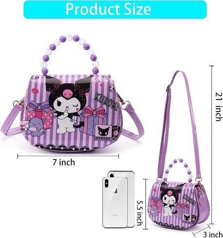 Little Girl Purse Kids Cute Cartoon Crossbody Bag Kawaii Anime Wallet Purses Toddler Shoulder Bag in Saudi Arabia