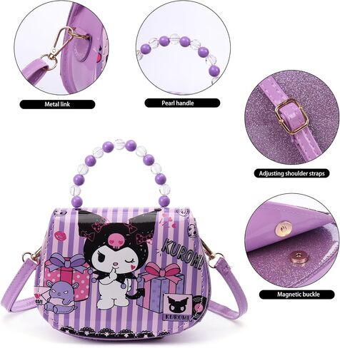 Little Girl Purse Kids Cute Cartoon Crossbody Bag Kawaii Anime Wallet Purses Toddler Shoulder Bag in Saudi Arabia