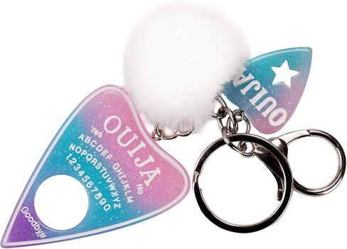 SNcek Women Ouija Board Resin Pompom Charms Car Wallet Cute Keychains in Saudi Arabia