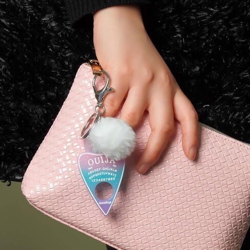 SNcek Women Ouija Board Resin Pompom Charms Car Wallet Cute Keychains in Saudi Arabia