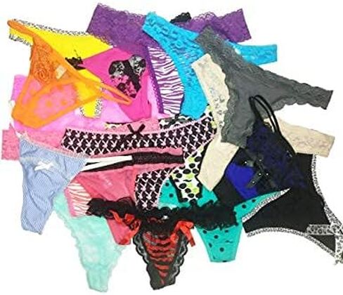 Women's Thongs pack T-Back Thong G-String Bikini Underwear panties(16pcs) in Saudi Arabia