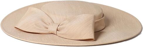 F FADVES قطع زينة النساء واسعة حافة 20s 50s ديربي قبعة مستديرة قبعة Bowknot كوكتيل الشاي حفلة الكنيسة فستان القبعات in Kuwait