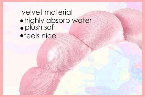 puffy Spa Headbands & Wristband Set,4pack Makeup Headband, Face Wash Headband, Skincare Headbands, Sponge Hair Band Bow Tie Spa Headband for Washing Face Wristband Set Hair Accessories for Women Gifts in Saudi Arabia