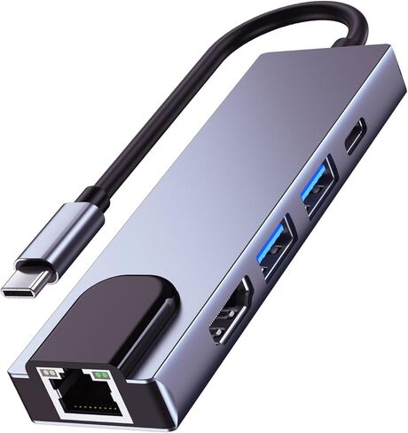 QCEs USB C to HDMI Adapter for Mac, USB-C Digital AV Multiport Hub 4K Video Output USB 3.0 and PD Fast Charging Converter Dongle Compatible with Apple MacBook Pro/Air, iMac, Mac Mini, Switch in Saudi Arabia