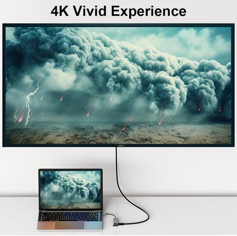 QCEs USB C to HDMI Adapter for Mac, USB-C Digital AV Multiport Hub 4K Video Output USB 3.0 and PD Fast Charging Converter Dongle Compatible with Apple MacBook Pro/Air, iMac, Mac Mini, Switch in Saudi Arabia