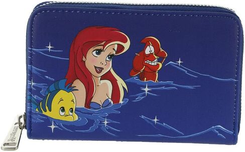 محفظة Loungefly The Little Mermaid Ariel Fireworks بسحاب حول المحفظة in Saudi Arabia
