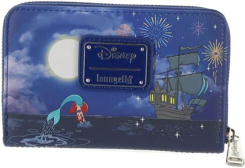 محفظة Loungefly The Little Mermaid Ariel Fireworks بسحاب حول المحفظة in Saudi Arabia