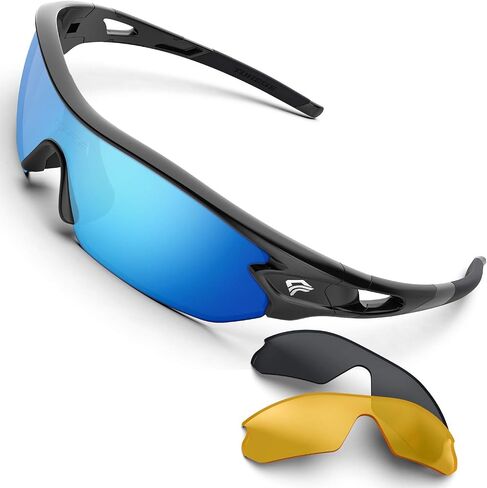 TOREGE Polarized Sports Sunglasses for Men Women Cycling Running Driving Fishing Glasses TR002 in Kuwait