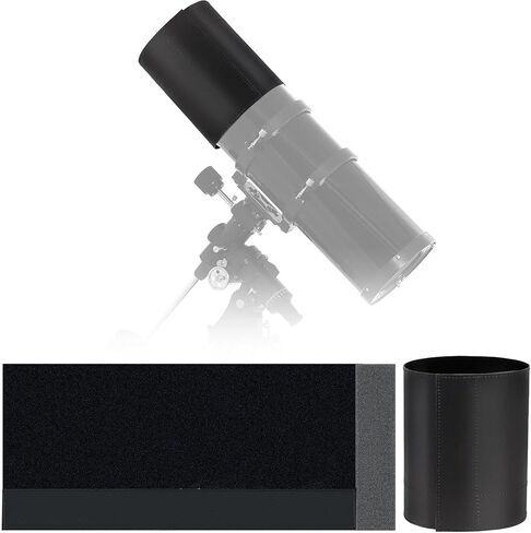 Astromania Flexible Dew Shield for Telescope Front Outer Diameter 250-270mm | Compact & Space-Saving,Velvet Finish - Black Anti-Dew,Anti-Reflection Textile Coating,Available For Various OTA Diameters in Saudi Arabia