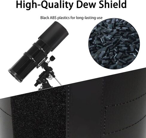 Astromania Dew Shields Flexible for Telescope Tube Outer Diameter 100-123mm | Telescope Accessories, For Various Astronomical 8se Telescopes, Keep Dew Away, Give Clear Planetary Moon Deep Sky Observation in Kuwait