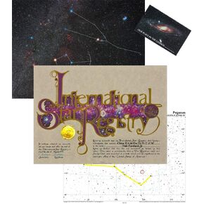 Name A Star Custom Star Kit with Photographic Sky Image