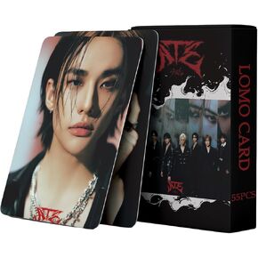 Stray Kids album ATE Photocards Album 55PCS Stray Kids album ATE Photo Cards Stray Kids album ATE lomo card Gift Lomo Cards Merch for Stray Kids Boys and Girls