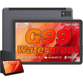 تابلت AGM PAD P1 مقاس 10.36 بوصة، تابلت Android 13، مقاوم للماء/السقوط/الغبار، مجموعة شرائح MTK G99، شاشة 2K FHD+ IPS، مكبرات صوت ستيريو مزدوجة الصندوق، 7000 مللي أمبير، 8+256 جيجابايت [قابلة للتوسيع حتى 2 تيرابايت]، نظام تحديد المواقع العالمي (GPS)، إصدا