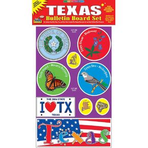 Gallopade Publishing Group Texas Bulletin Board Set (9780635011053) 17 x 11 inch