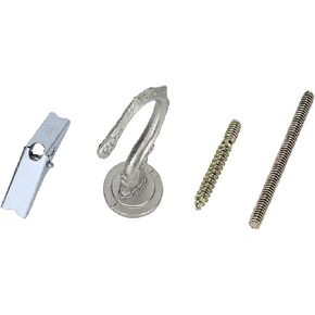 Aspen Creative Brushed Pewter, 21401A, 2-1/2" Large Swag Hook, 1 Pack