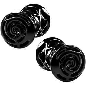 2PCS Blackline Alloy Double Flared Saddle Ear Gauge Plug Stretcher Lobe Earring Piercing Jewelry See More Sizes
