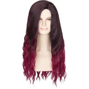 Miss U Hair Mad Scientist Wig and Moustache Eyebrows Glasses Set - Short Curly White Hair for Halloween Costumes and Cosplay