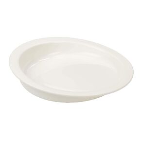 Sammons Preston Hi-Lo Scoop Plate, 9" Scooped Dish with Wall, Non-Slip ADL Eating Aid for Children, Elderly, Disabled, Non Skid Cutlery Assistance Device for Motor Control, Scooper Bowl