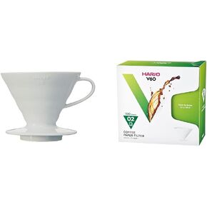 Hario V60 Ceramic Coffee Dripper, Size 01, Red