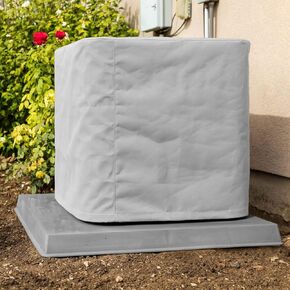 SugarHouse Outdoor Air Conditioner Cover - Premium Marine Canvas - Made in the USA - 7-Year Warranty - 24" x 24" x 24" - Gray in Saudi Arabia