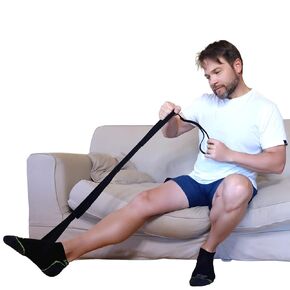 47" Leg Lifter Strap- Extra Long Leg Strap with Multiple Loops to Lift Leg, Ideal Total Hip Replacement Recovery or Knee Replacement Surgery Recovery Aids, Mobility Aids and Equipment (1)