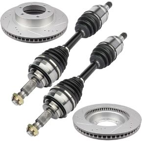 SCITOO Front Left CV Axle Brake Pads Set Kit 60-5205 NCV69557 for Toyota FJ Cruiser For 4RUNNER For TACOMA 4.0L 2.7L 4.7L