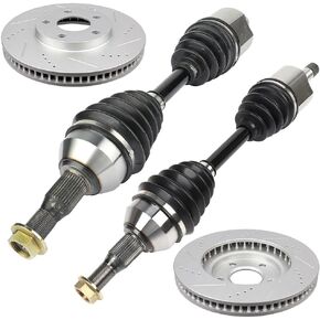 SCITOO Front Left Right CV Axle Brake Pads Set Kit 60-5235 55034 for Chevrolet Impala Monte Carlo Intrigue 3.4L 3.8L 3.5L