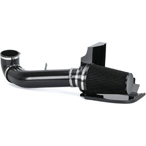 4" Cold Air Intake Filter w/Heat Shield Kit Compatible For 99-07 Cadillac Escalade Chevy Silverado Tahoe GMC Yukon Sierra 1500 2500 3500 V8 4.8L/5.3L/6.0L (Black)
