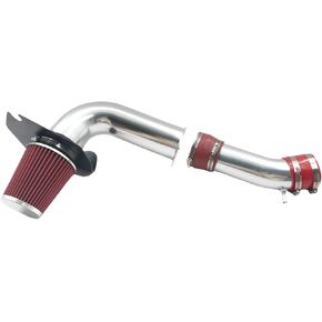 طقم مدخل هواء بارد مع فلتر لسيارة فورد موستانج 1999-2004 3.8L V6 (أحمر)