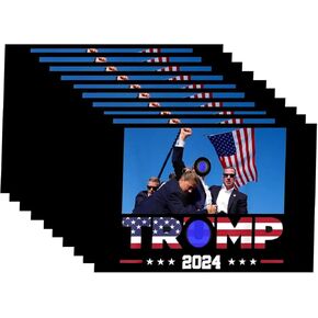 10 Pack tr-mp 2024 Bumper Sticker，Bumper Sticker for Car, Truck, Window, Laptop(4 X 6inches)