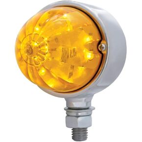 United Pacific 39488 - Auxiliary Light - 17 Led Watermelon Single Face Light - Amber Led/Amber Lens