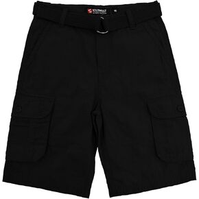 Southpole Boys' Belted Ripstop Basic Cargo Shorts