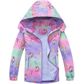 Girls Boys Light Jackets Kids Raincoat Waterproof Hooded Breathable Windbreakers Outerware Softshell