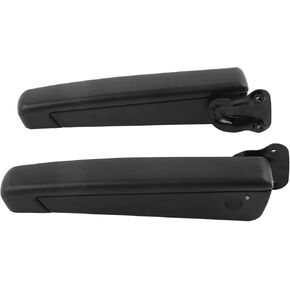 Pair Car Adjustable Seat Armrest Shock Resistant PU Sponge Black Universal for Automobiles Trucks