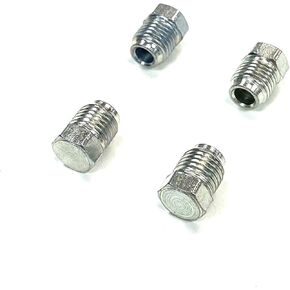 The Stop Shop Steel Plugs for Inverted Flare, 3/8"-24, 9/16"-18, 1/2"-20 (2 of Each Size)