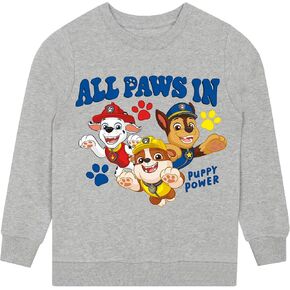 Paw Patrol Sweatshirt | Rubble, Marshall And Chase Boys Sweater | 100% Cotton Kids Jumper