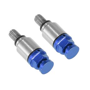 2pcs M5x0.8 Motorcycle Screw Fork Air Bleeder Valve for Honda for Yamaha for Suzuki for Kawasaki Blue 1996-2023