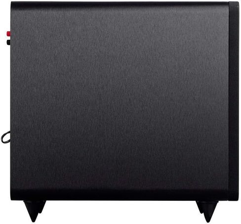 مضخم صوت Monoprice SW-12 بقوة 400 وات RMS (ذروة 600 وات) - 12 بوصة، تصميم مستورد، تحكم متغير في الطور، فلتر تمرير منخفض متغير، لأنظمة المسرح المنزلي in Saudi Arabia