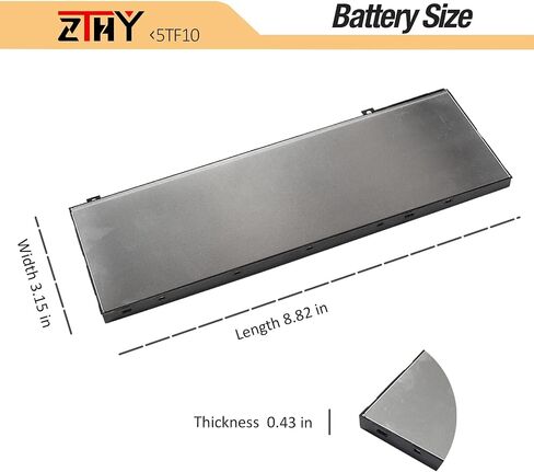 ZTHY 266J9 استبدال البطارية لـ Dell G3 15 3500 3590 3790 G5 15 5500 SE 5505 P89F Inspiron 5490 INS 15PR-1545W 1548BR 1645W 1742BR 1742W Series 0415CG C9VNH 0PN1VN 0M4GWP 11.4 فولت، 51 وات في الساعة، 3 خلايا in Saudi Arabia