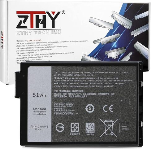 ZTHY 266J9 استبدال البطارية لـ Dell G3 15 3500 3590 3790 G5 15 5500 SE 5505 P89F Inspiron 5490 INS 15PR-1545W 1548BR 1645W 1742BR 1742W Series 0415CG C9VNH 0PN1VN 0M4GWP 11.4 فولت، 51 وات في الساعة، 3 خلايا in Saudi Arabia