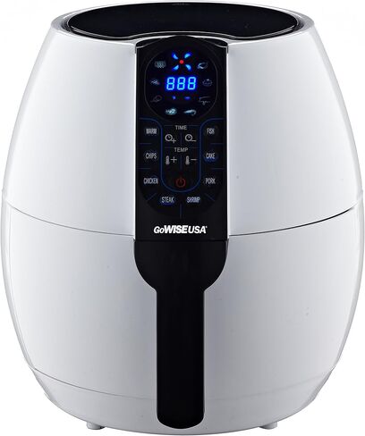 GoWISE USA 3.7-Quart Programmable Air Fryer with 8 Cook Presets, GW22638 - Black in Kuwait