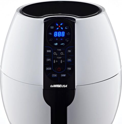 GoWISE USA 3.7-Quart Programmable Air Fryer with 8 Cook Presets, GW22638 - Black in Kuwait