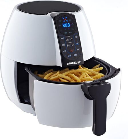 GoWISE USA 3.7-Quart Programmable Air Fryer with 8 Cook Presets, GW22638 - Black in Kuwait