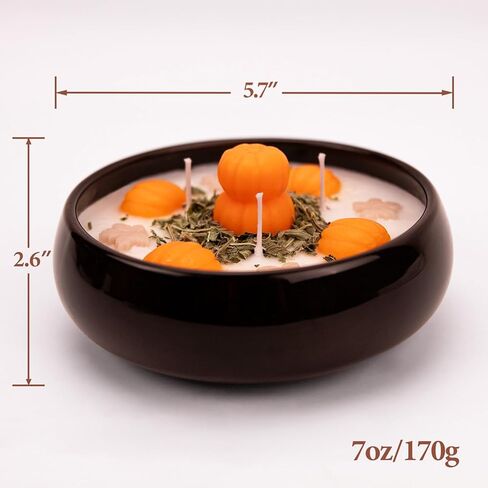 ديكور الخريف - ديكورات الخريف للمنزل - شموع أوراق القيقب الخريفية - ديكور جمالي ريفي لمزرعة القرية لطاولات الغرف الداخلية - هدايا للنساء في عيد ميلاد الخريف/الهالوين in Kuwait