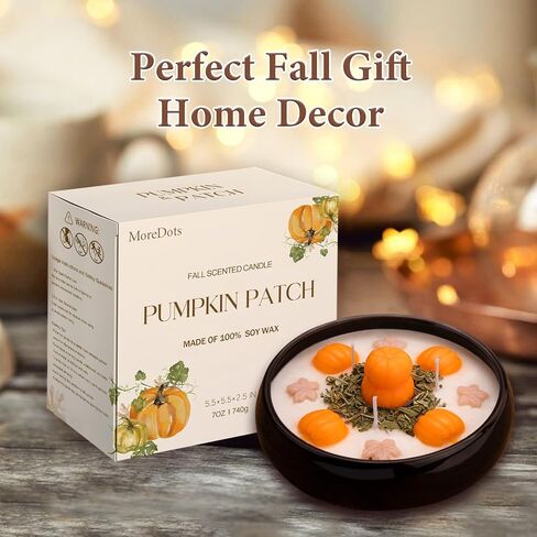 ديكور الخريف - ديكورات الخريف للمنزل - شموع أوراق القيقب الخريفية - ديكور جمالي ريفي لمزرعة القرية لطاولات الغرف الداخلية - هدايا للنساء في عيد ميلاد الخريف/الهالوين in Kuwait